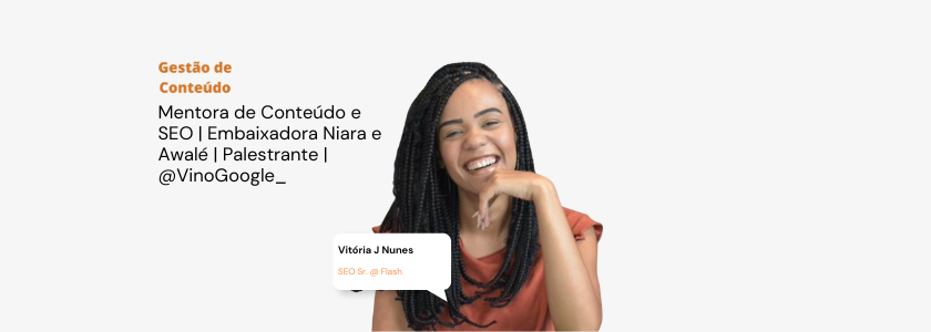 Papo sobre Conteúdo, SEO e IA com Vitória J Nunes
